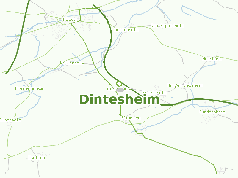 Karte von Dintesheim
