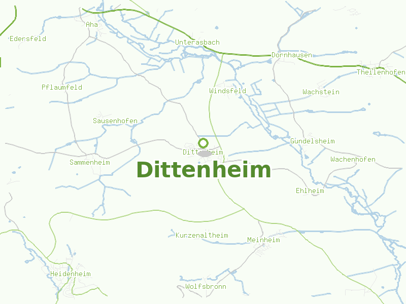 Karte von Dittenheim
