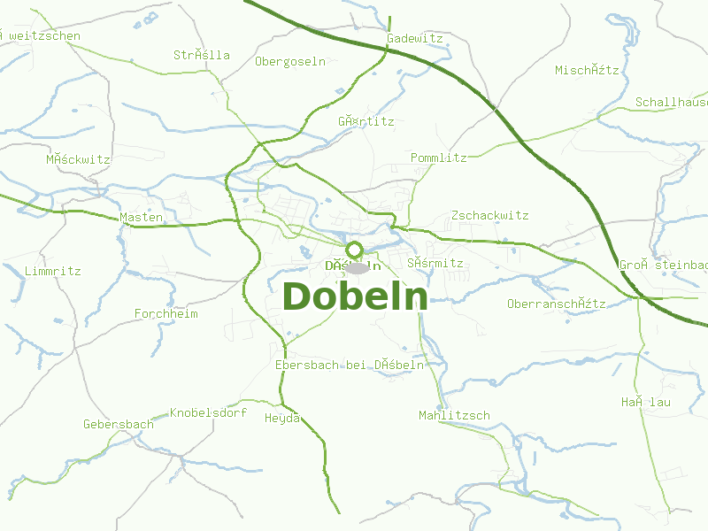 Karte von Dobeln