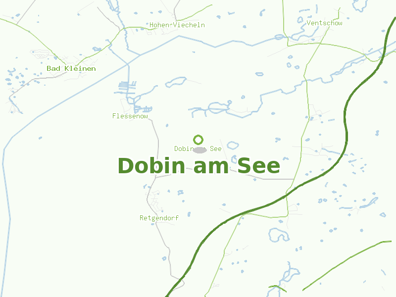 Karte von Dobin am See