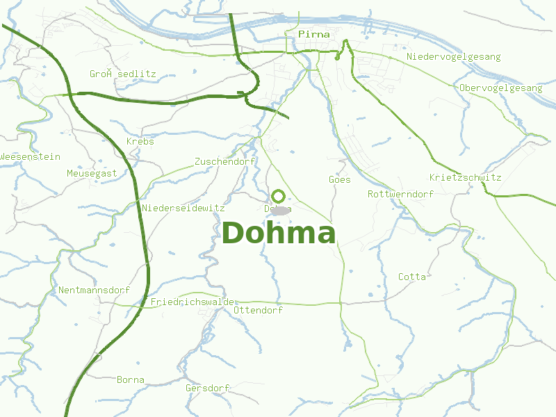 Karte von Dohma