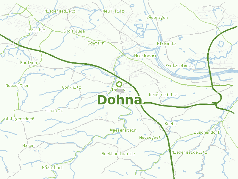 Karte von Dohna