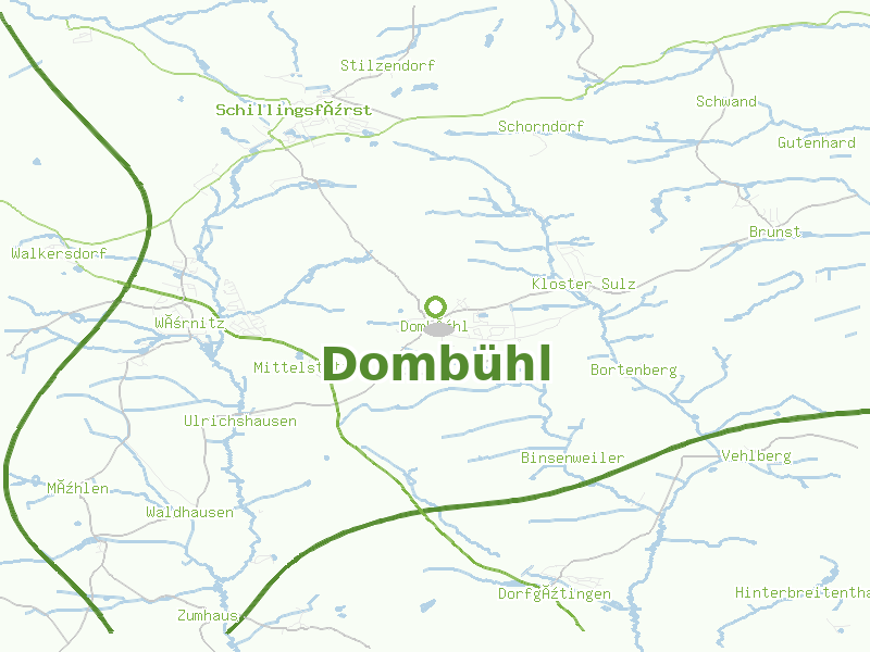 Karte von Dombühl