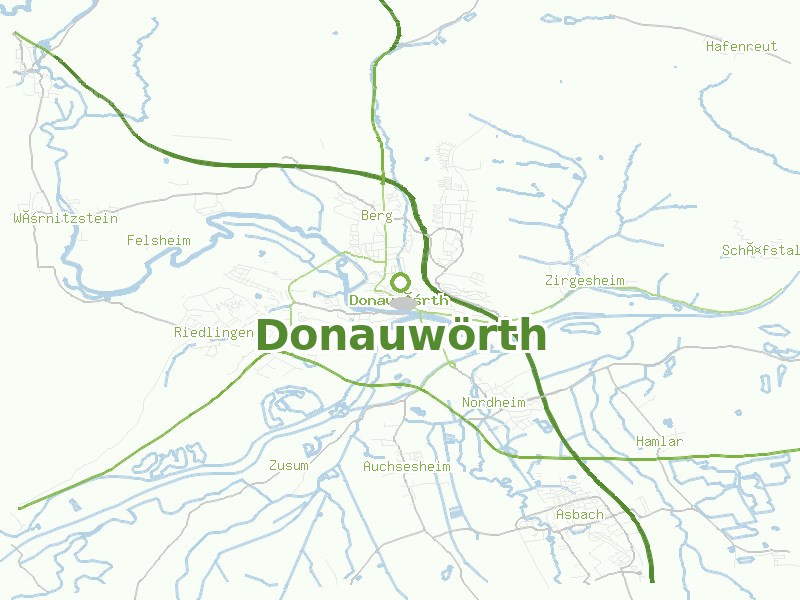 Karte von Donauwörth
