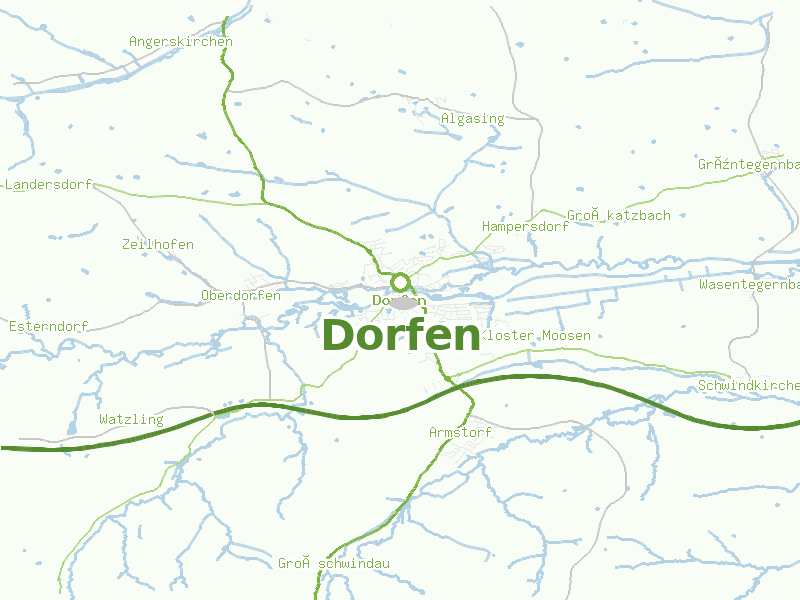 Karte von Dorfen