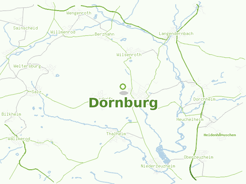 Karte von Dornburg