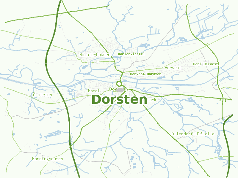 Karte von Dorsten