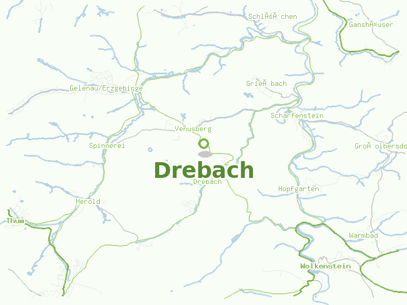 Karte von Drebach