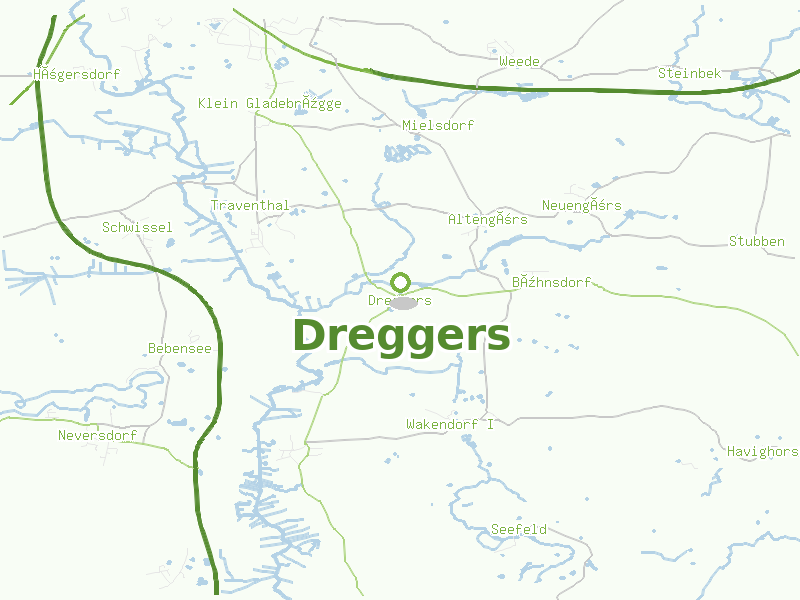 Karte von Dreggers