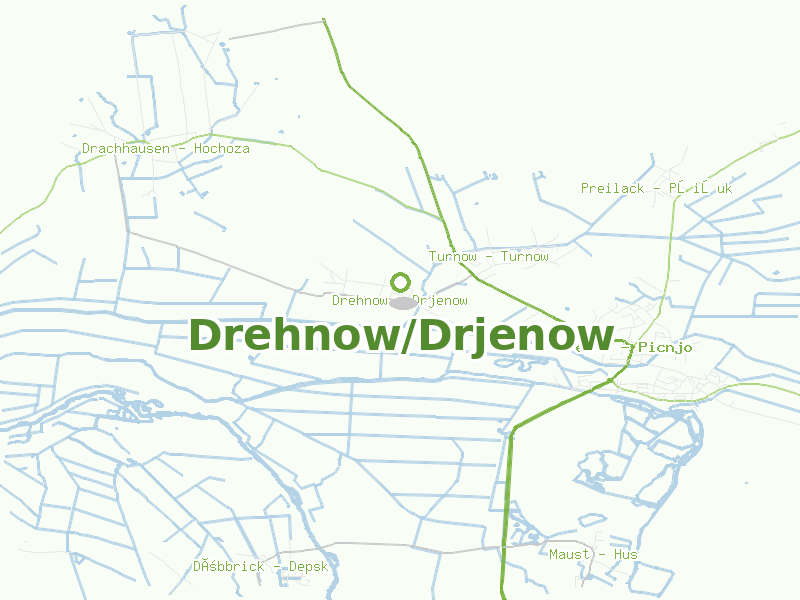 Karte von Drehnow/Drjenow