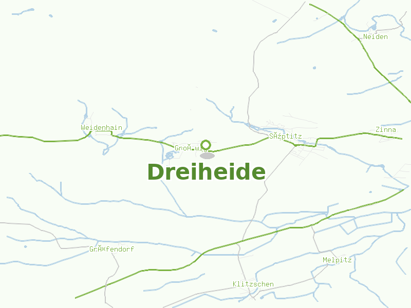Karte von Dreiheide