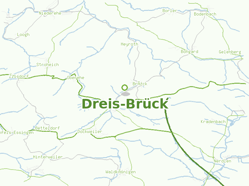 Karte von Dreis-Brück