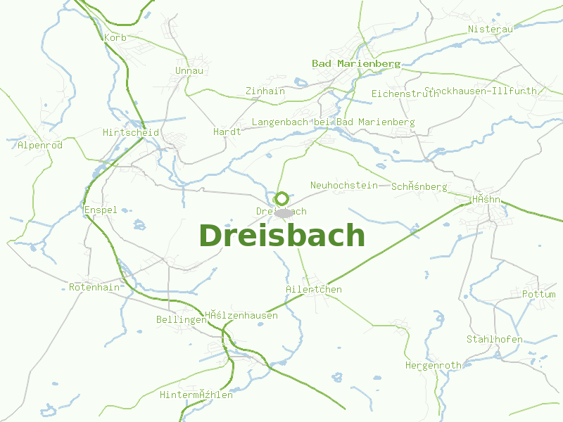 Karte von Dreisbach