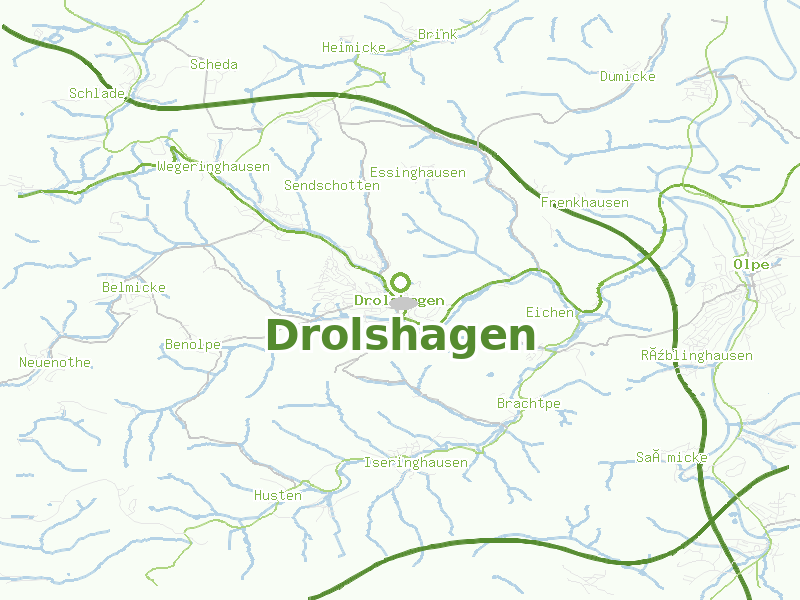 Karte von Drolshagen