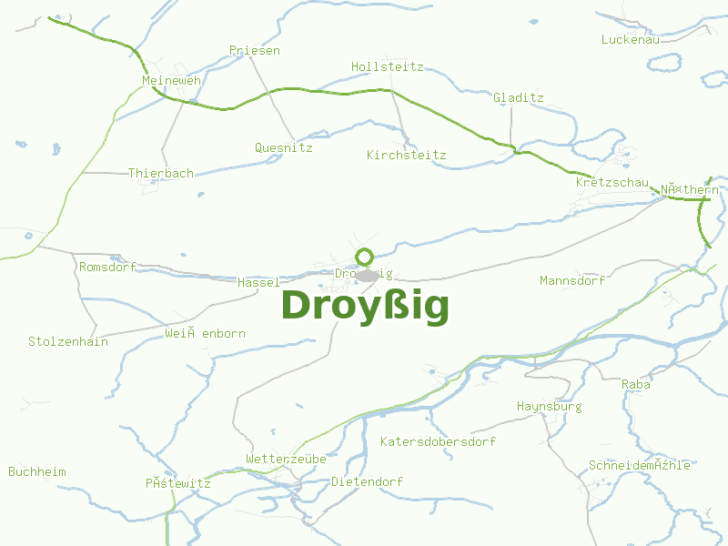 Karte von Droyßig