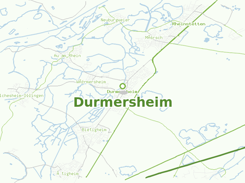 Karte von Durmersheim