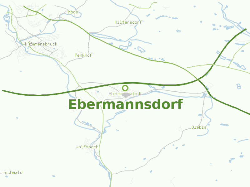 Karte von Ebermannsdorf