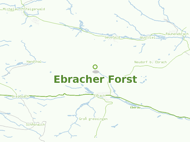 Karte von Ebracher Forst