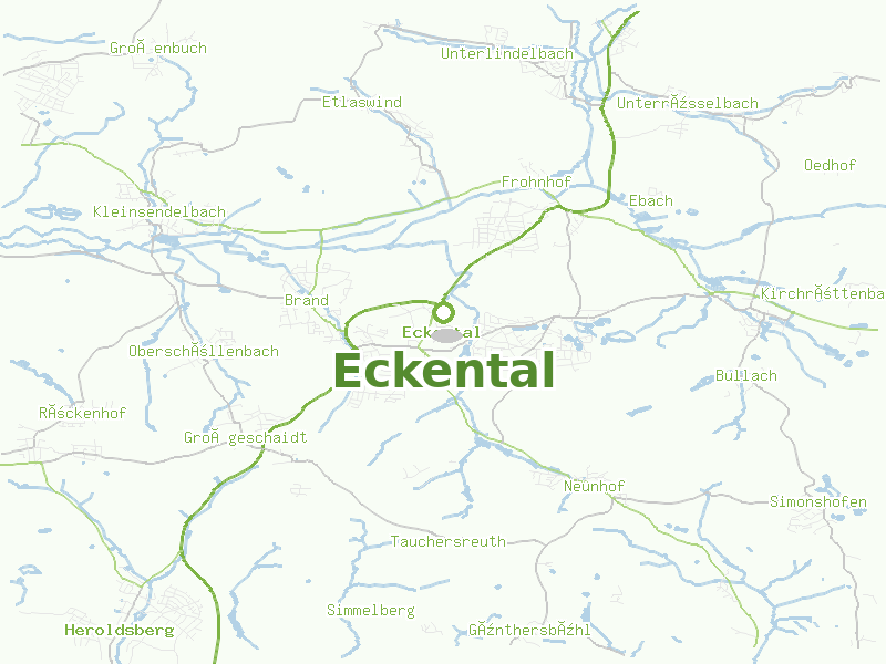 Karte von Eckental