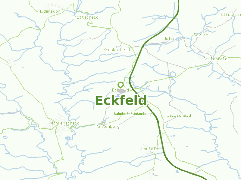 Karte von Eckfeld