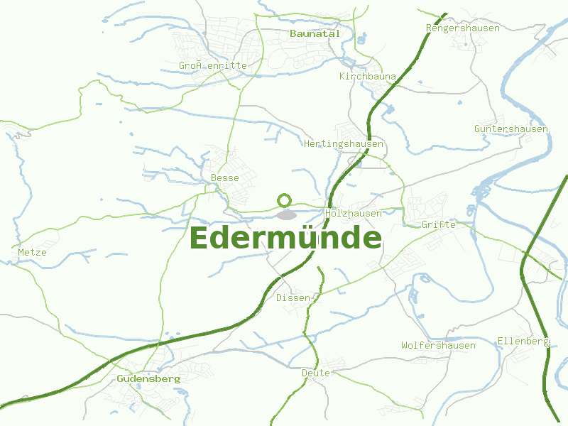 Karte von Edermünde