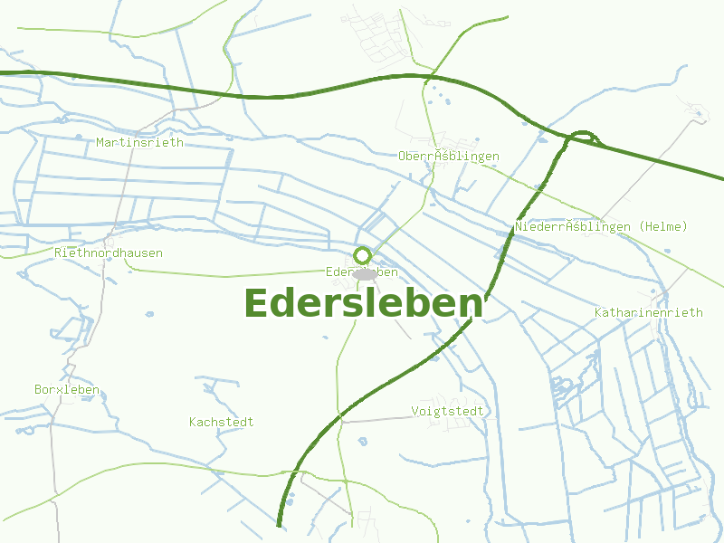 Karte von Edersleben