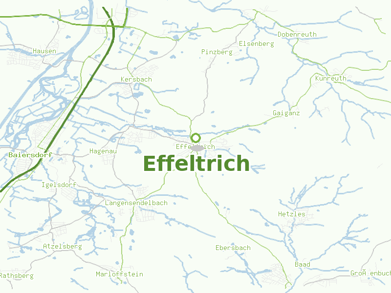 Karte von Effeltrich
