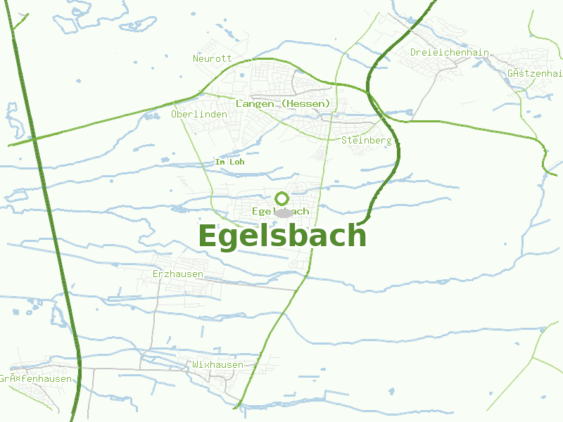 Karte von Egelsbach