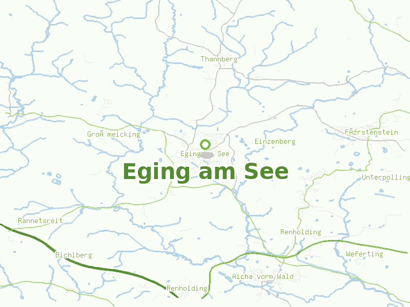 Karte von Eging am See