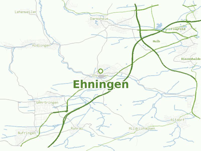 Karte von Ehningen