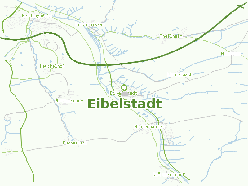 Karte von Eibelstadt
