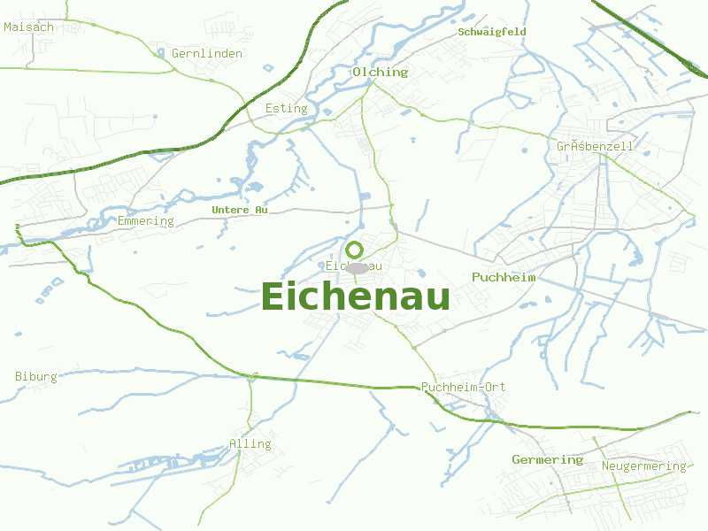 Karte von Eichenau