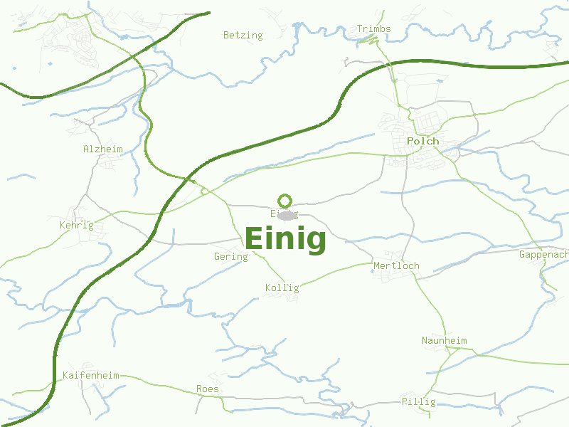 Karte von Einig