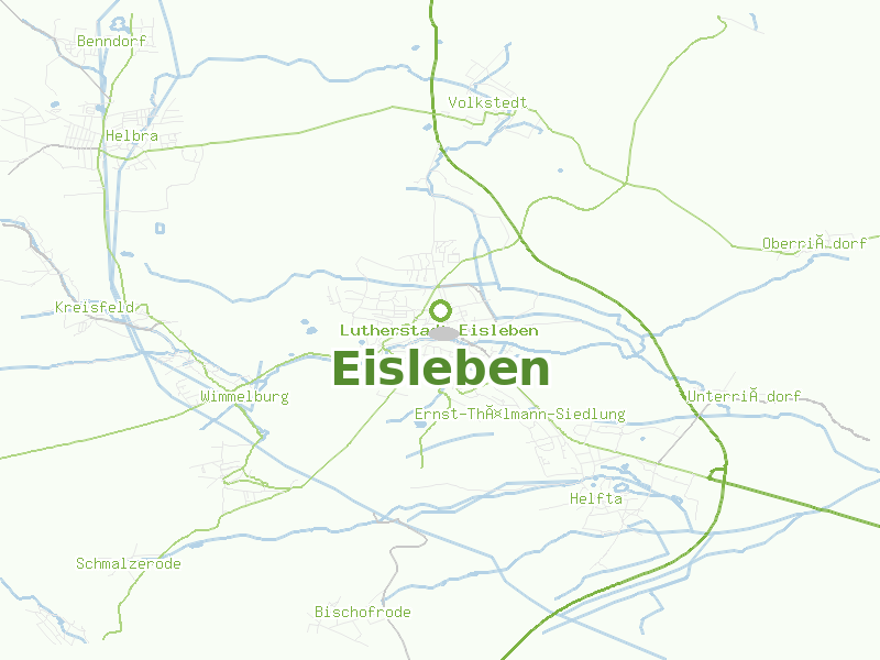 Karte von Eisleben