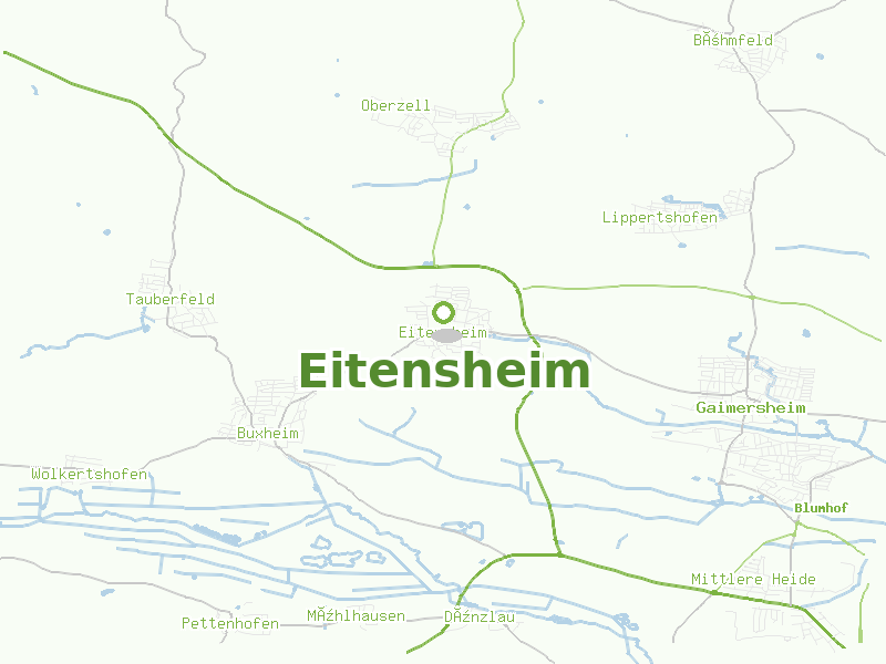 Karte von Eitensheim