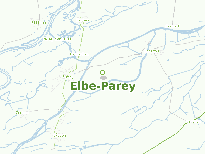 Karte von Elbe-Parey