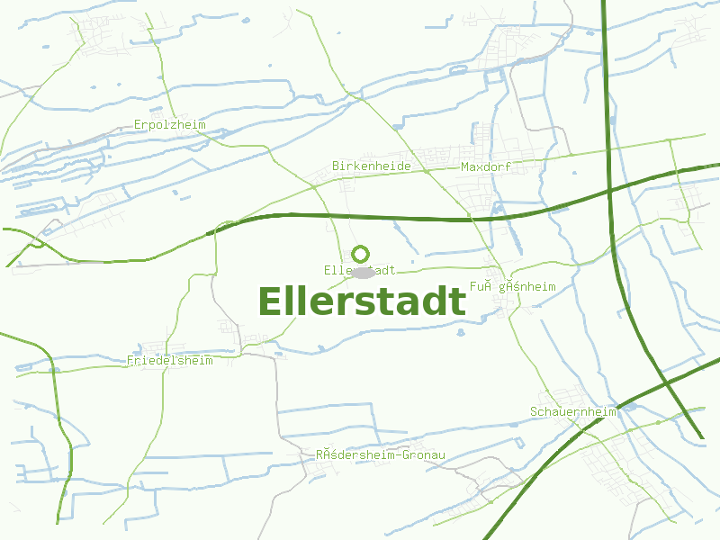 Karte von Ellerstadt