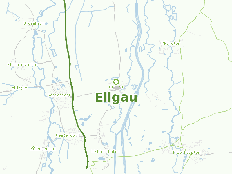 Karte von Ellgau