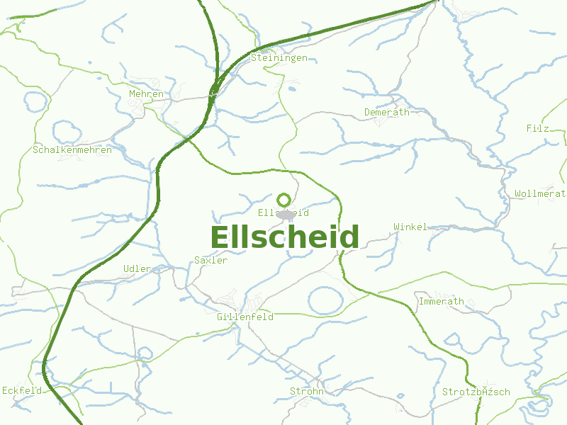 Karte von Ellscheid