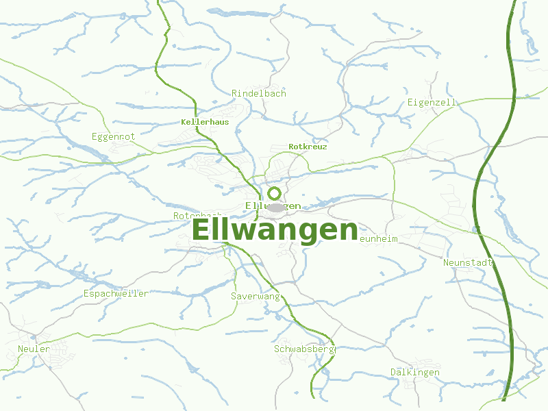 Karte von Ellwangen