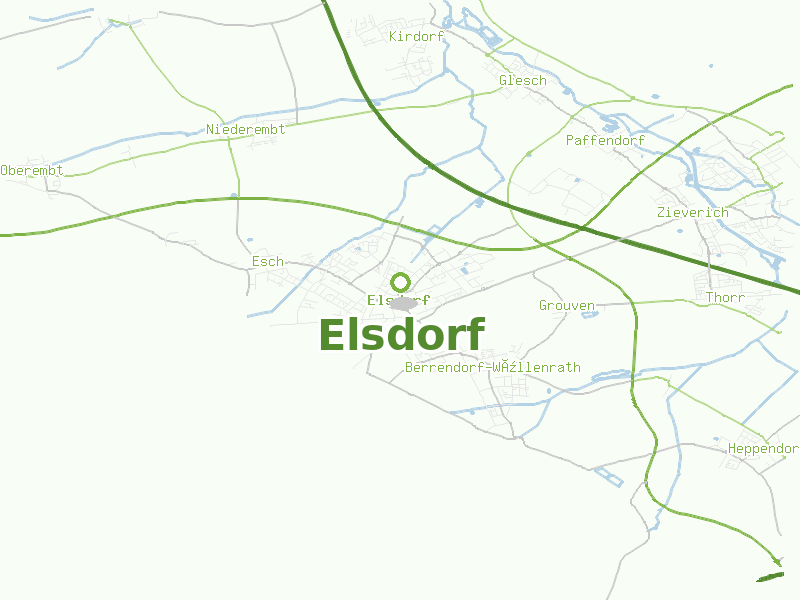 Karte von Elsdorf