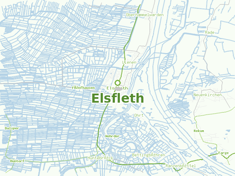 Karte von Elsfleth
