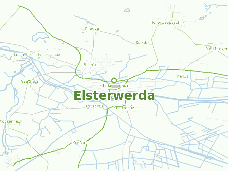 Karte von Elsterwerda