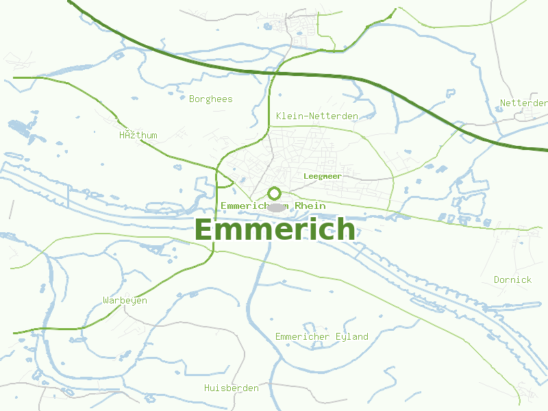Karte von Emmerich