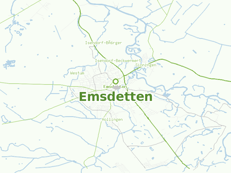 Karte von Emsdetten