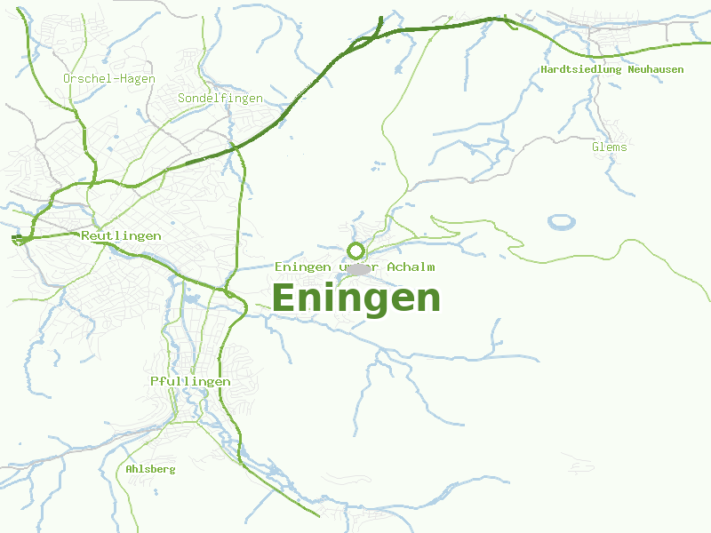 Karte von Eningen