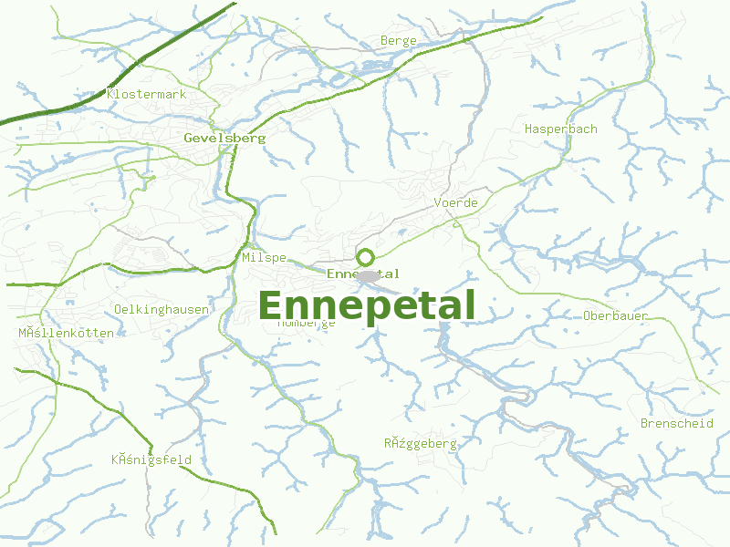 Karte von Ennepetal