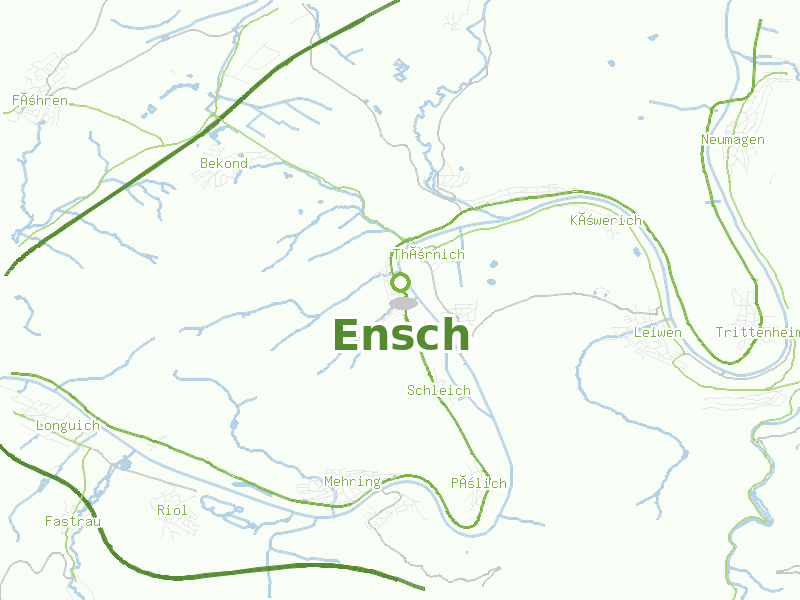Karte von Ensch