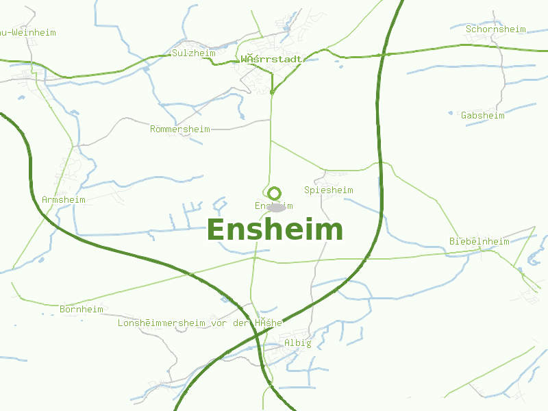 Karte von Ensheim