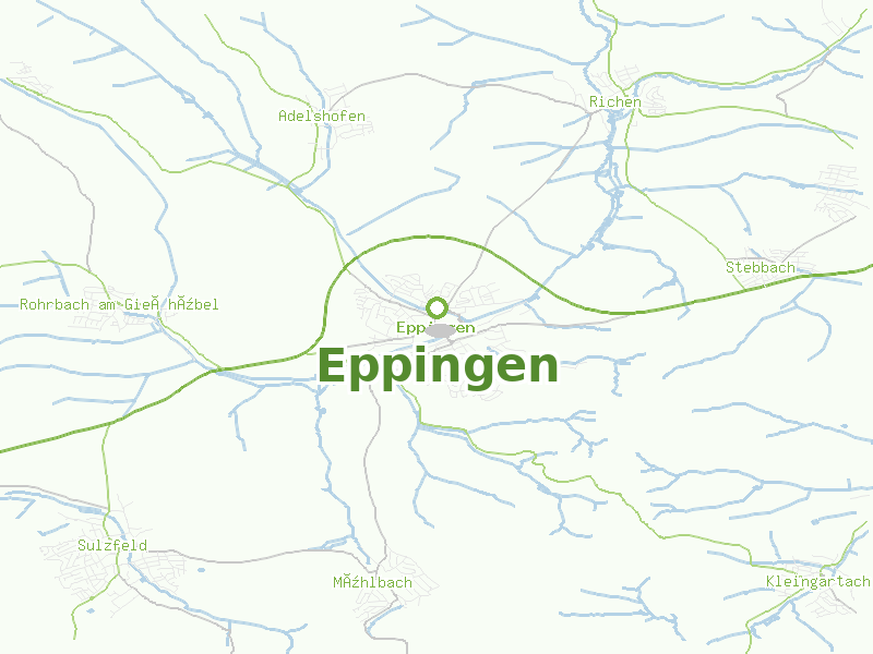 Karte von Eppingen